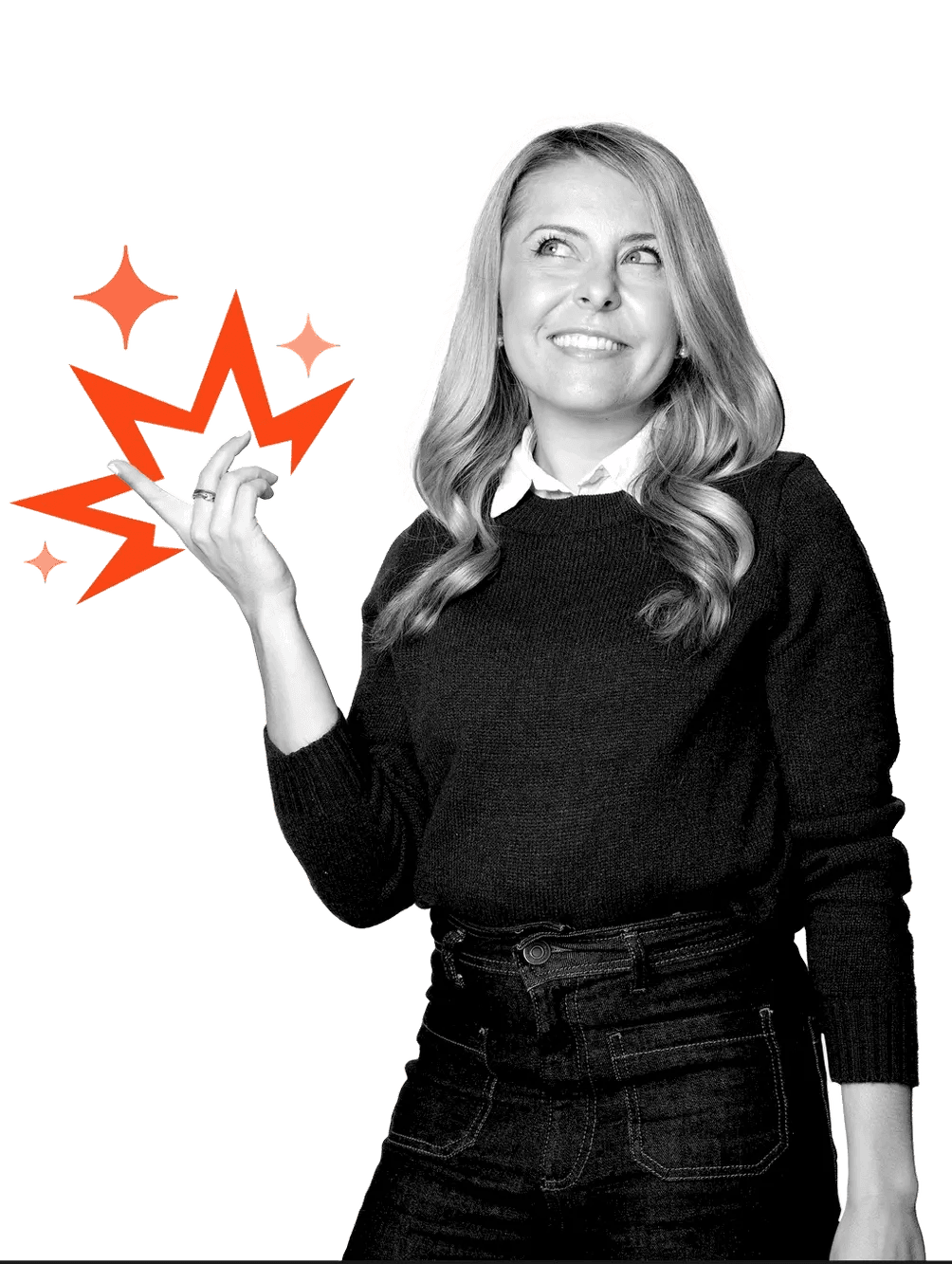 Decorative image of Cornerstone employees with graphical icons.