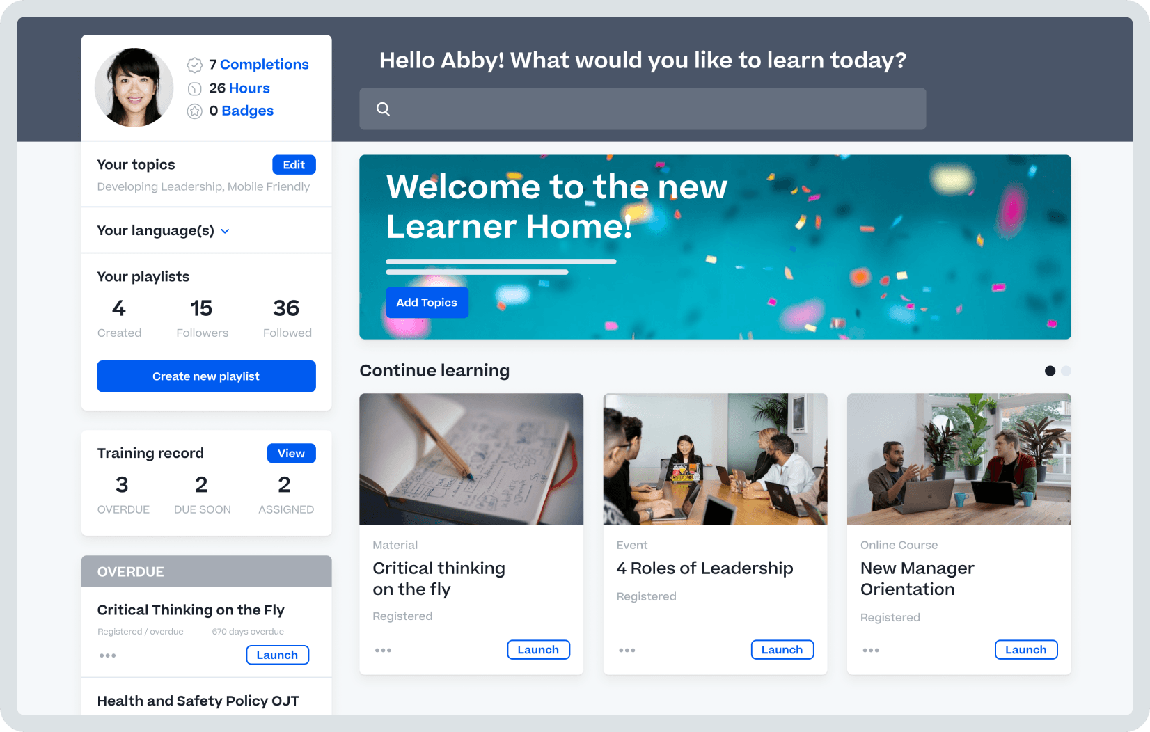 Formación y mejora de habilidades basadas en IA